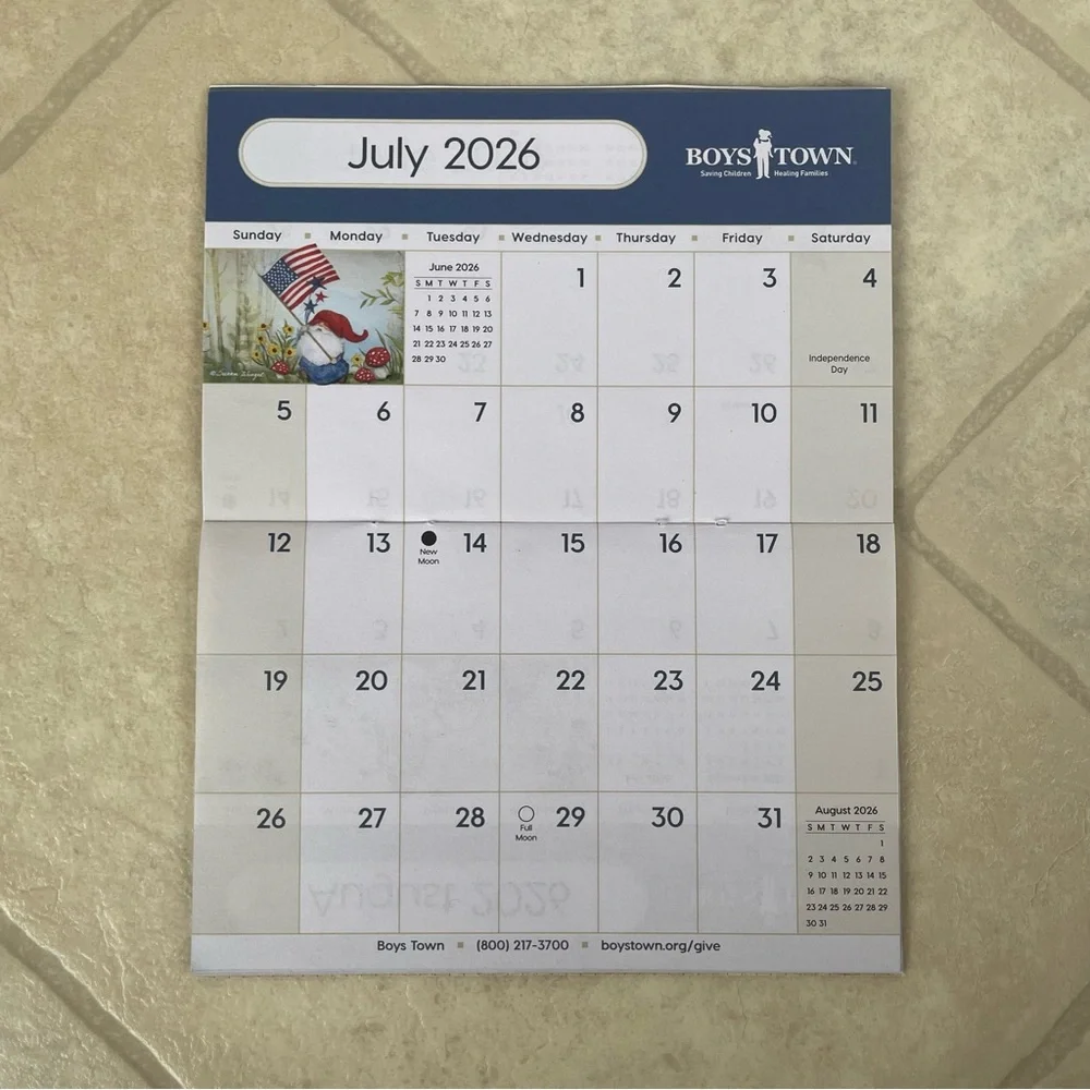 Mini Pocketbook 2026 Gnome Calendar